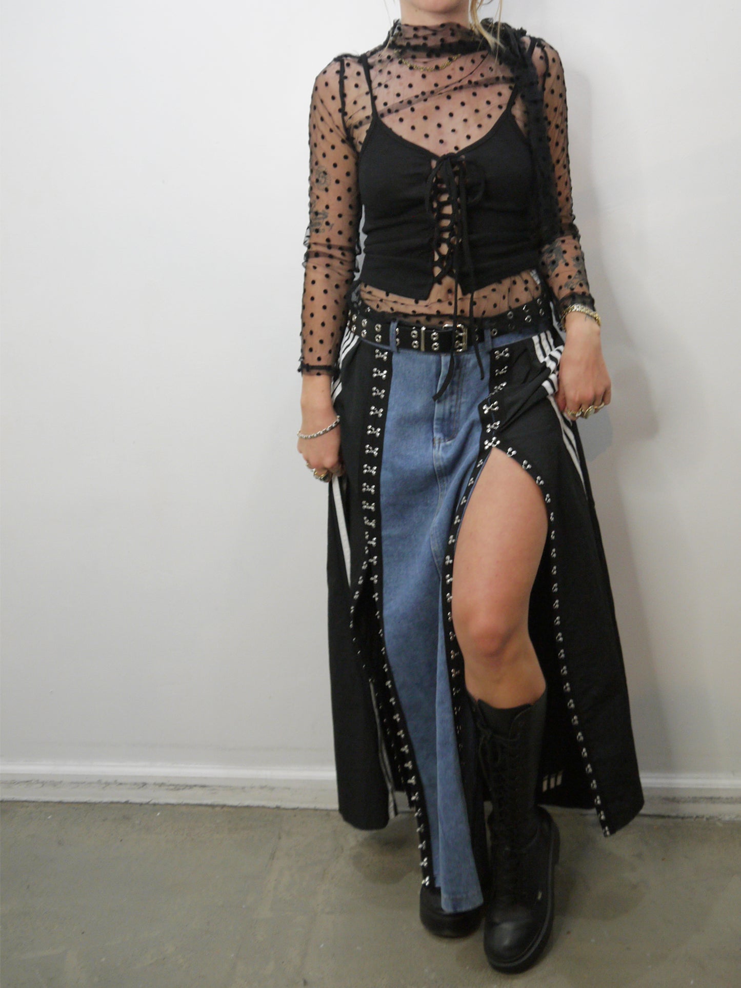 halter open front tank