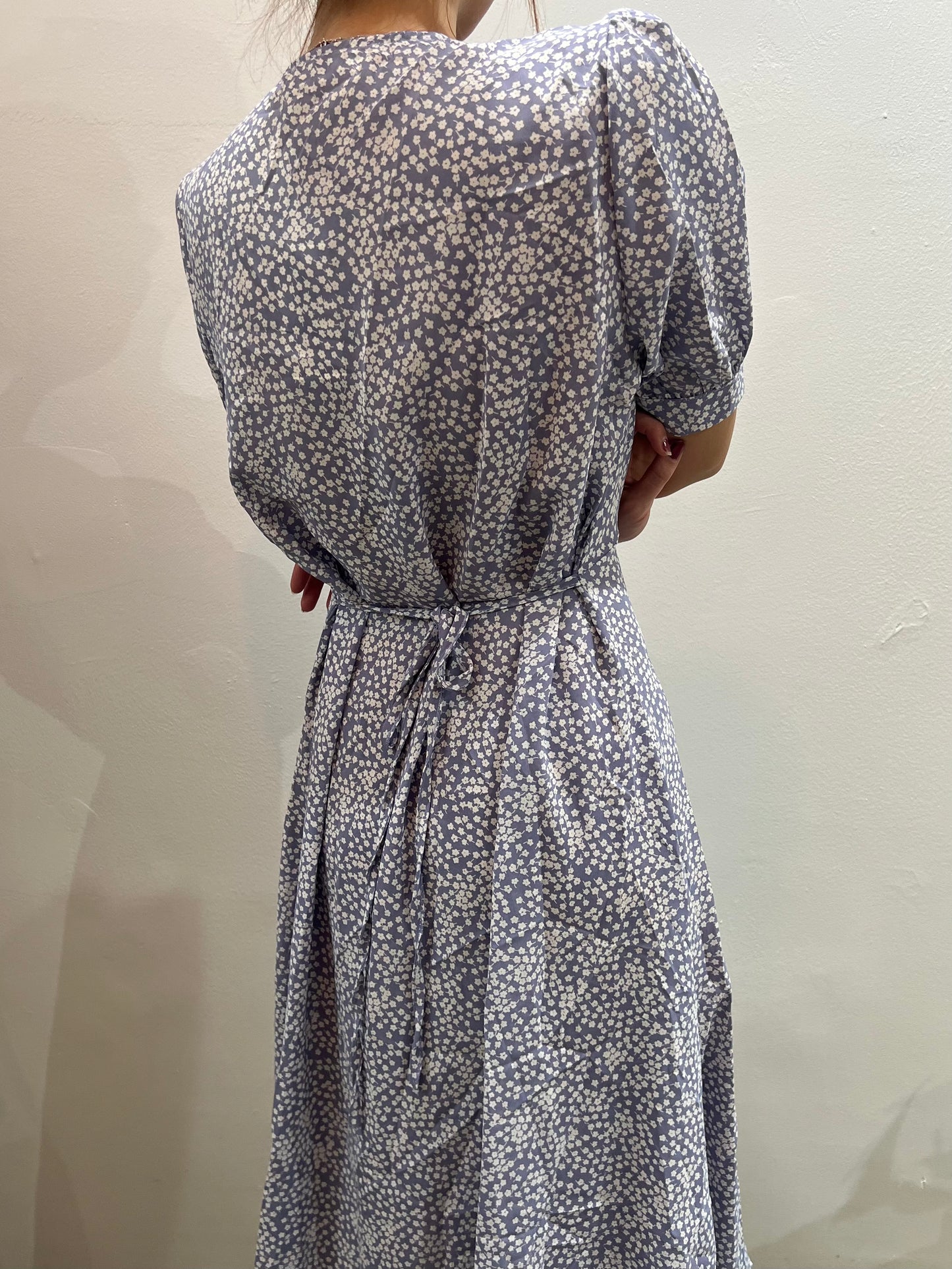 short slv button up midi dress