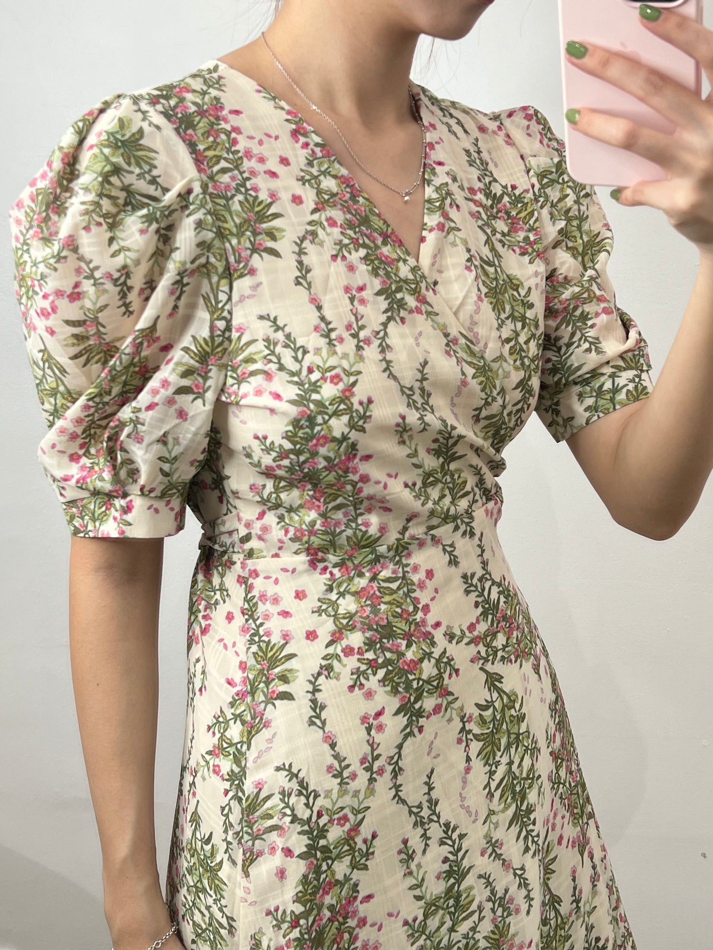 short sleeve printed dress
