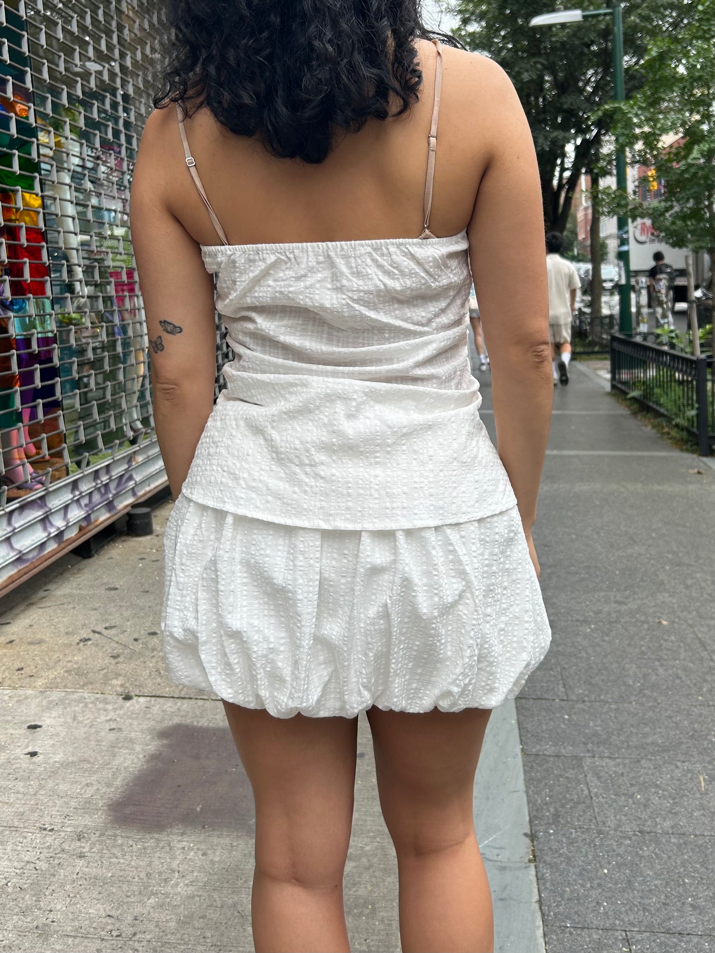 halter tank w skirt set