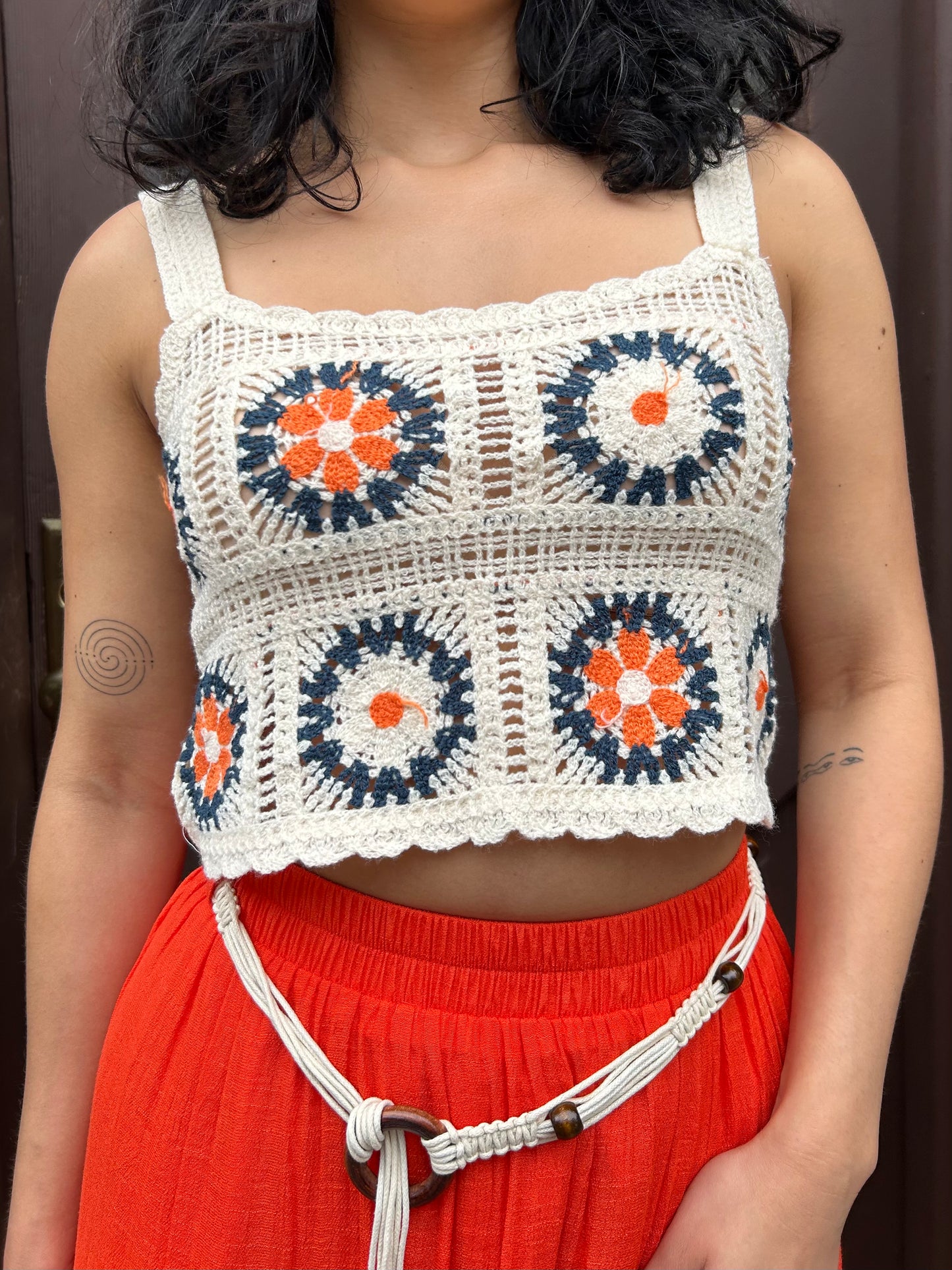 crochet crop tank