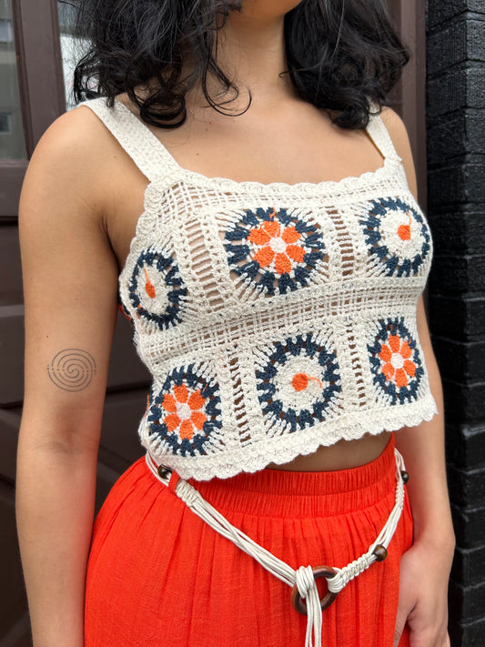 crochet crop tank