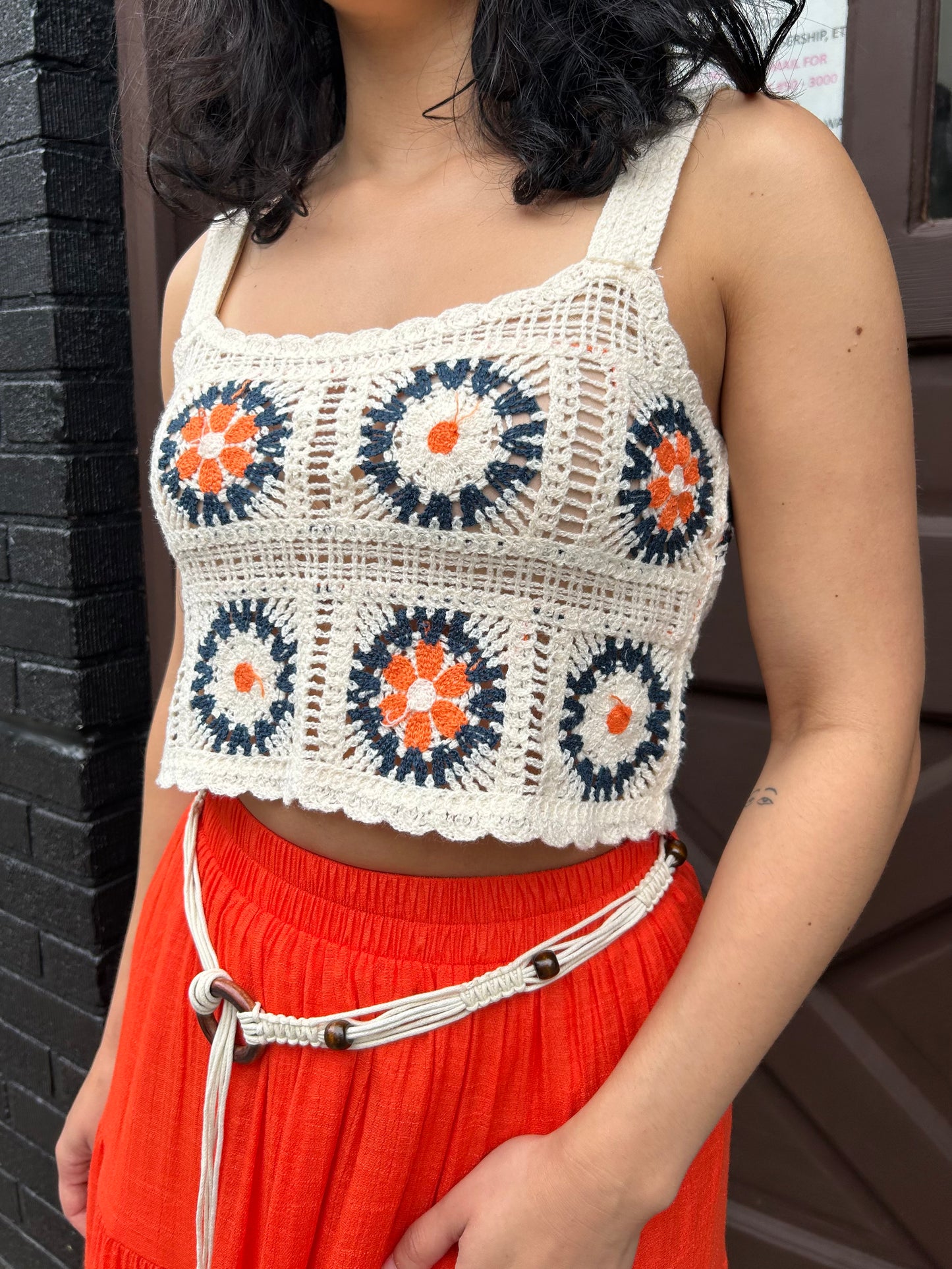crochet crop tank