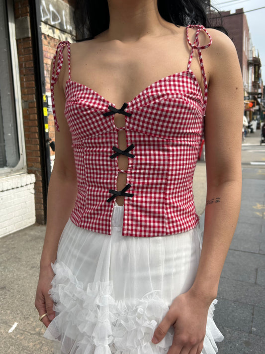 gingham top