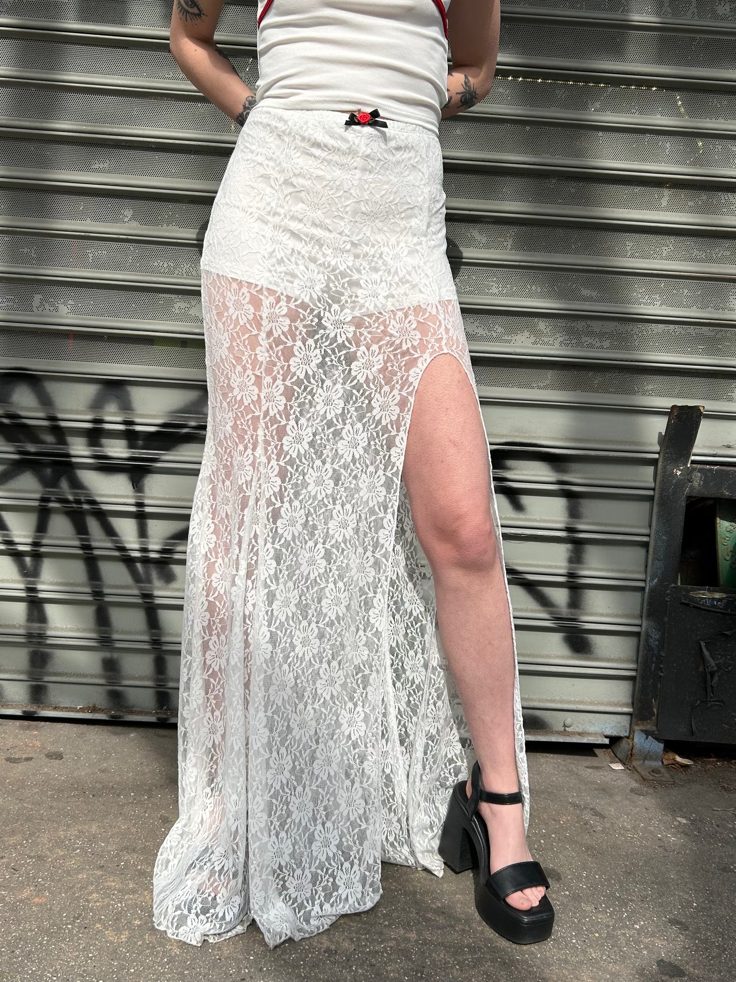 lace long skirt