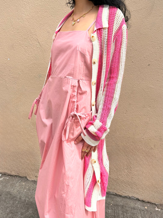 long crochet cardigan