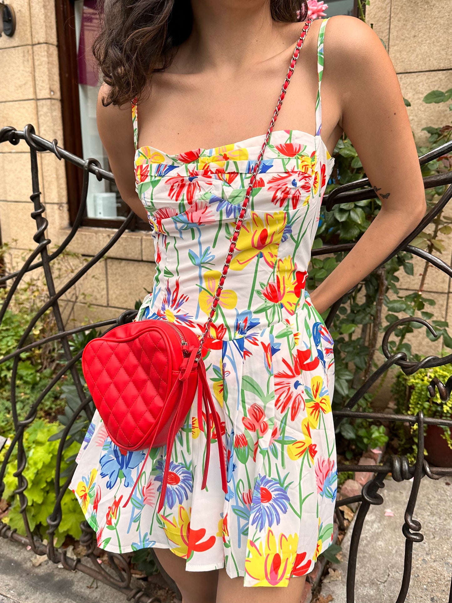 short floral dress