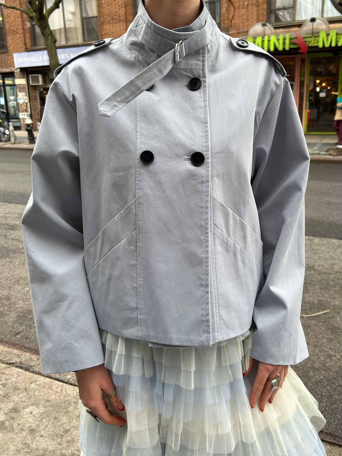 short trench jacket