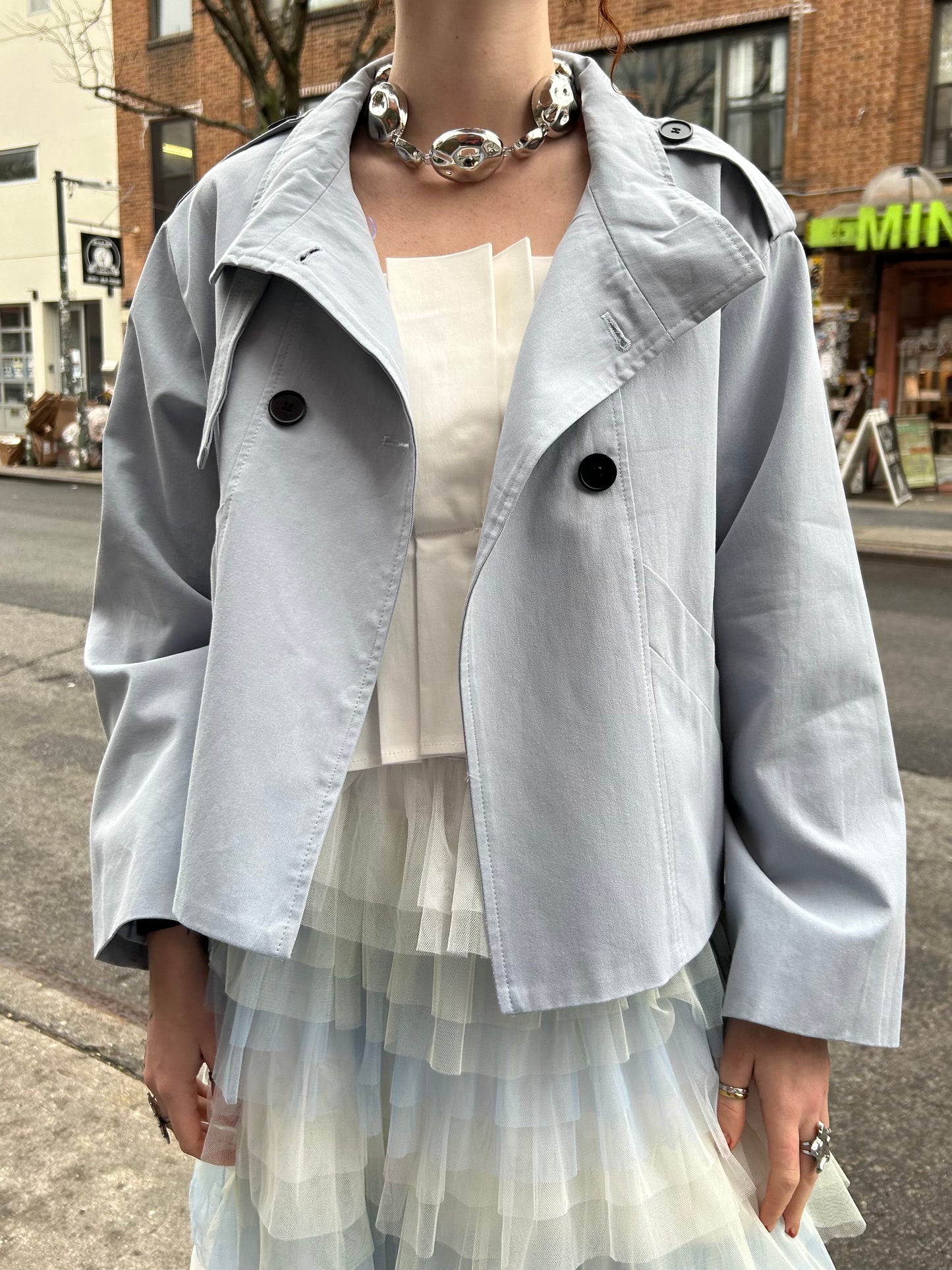 short trench jacket