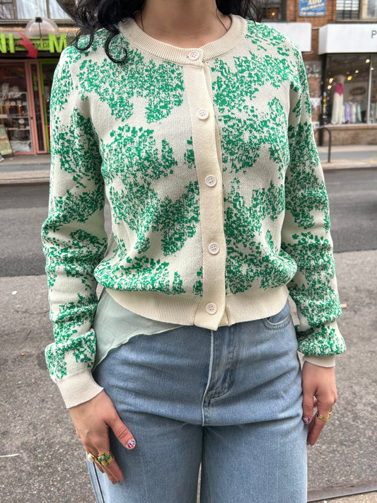 floral cardigan