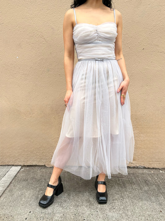 sheer mesh dress