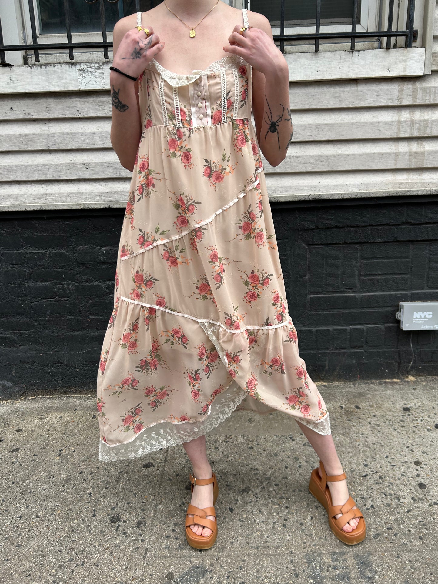 long floral dress