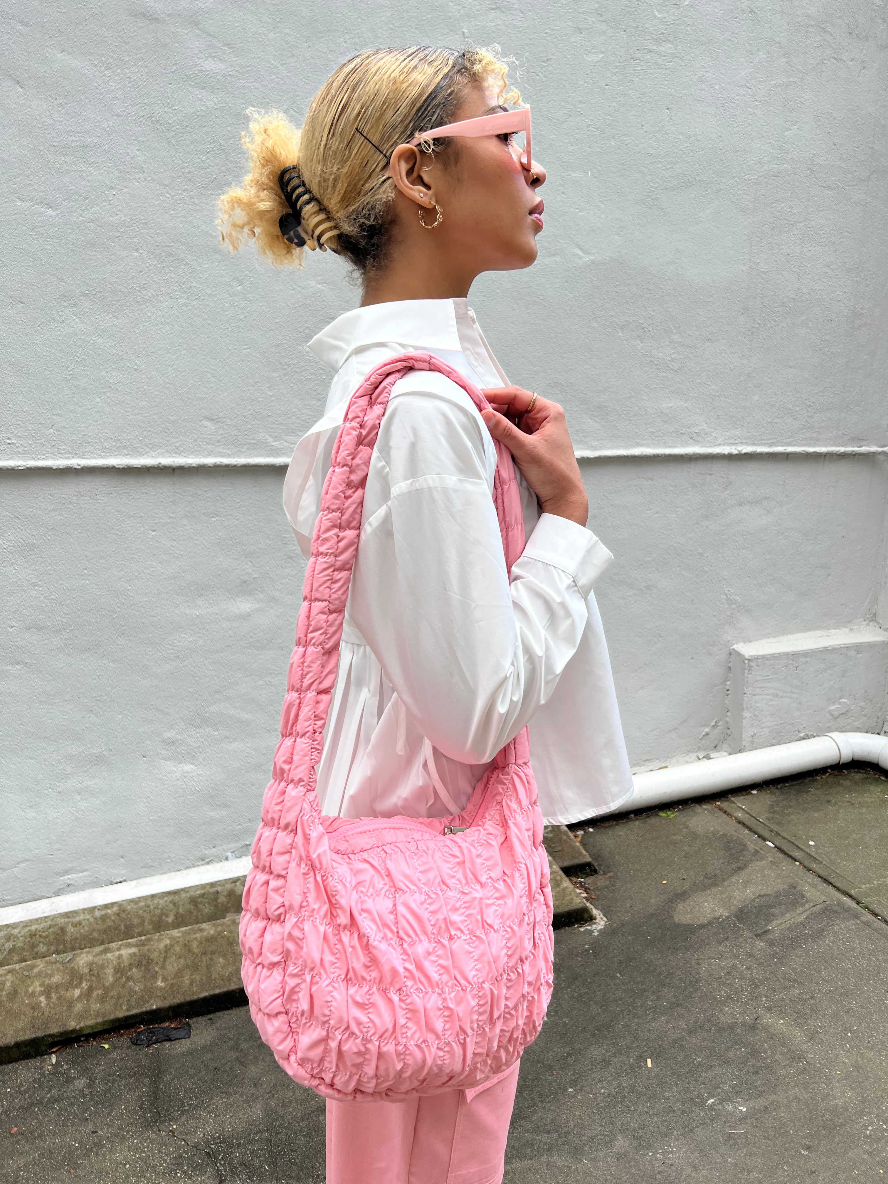 COS Quilted Mini Bag in Pink
