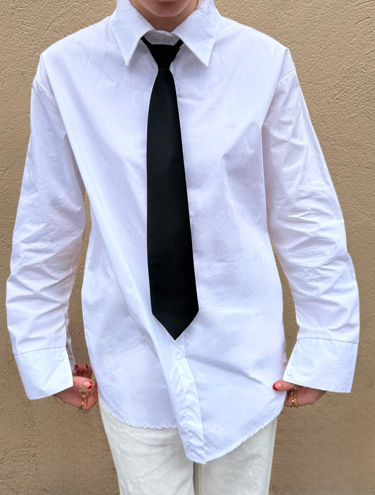 oversize button up blouse