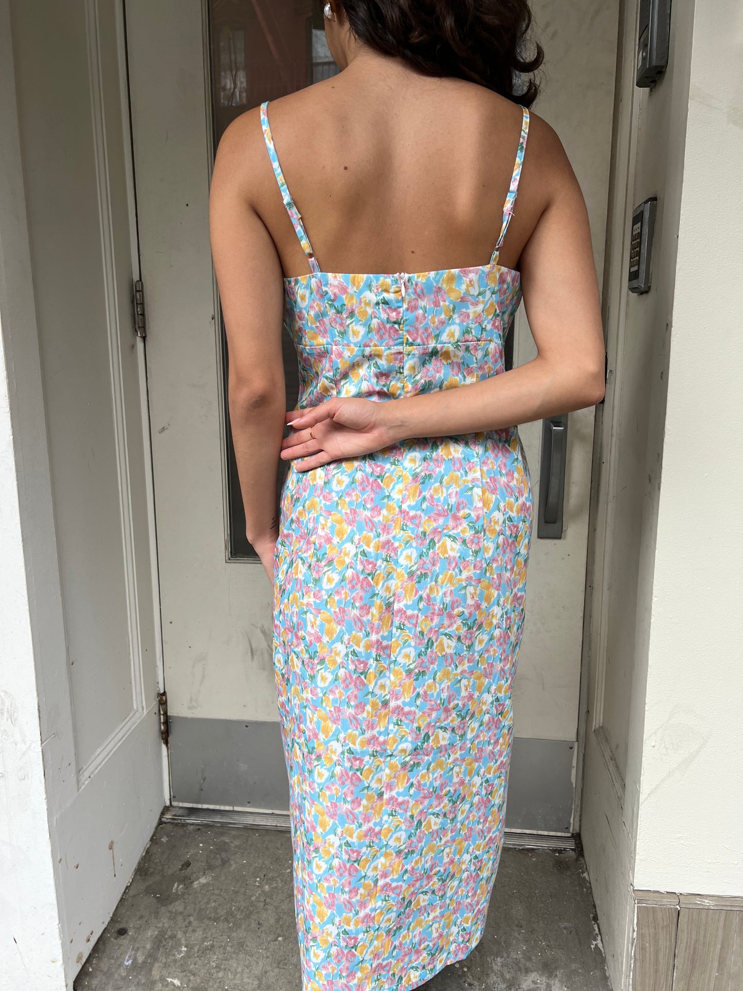 floral midi dress