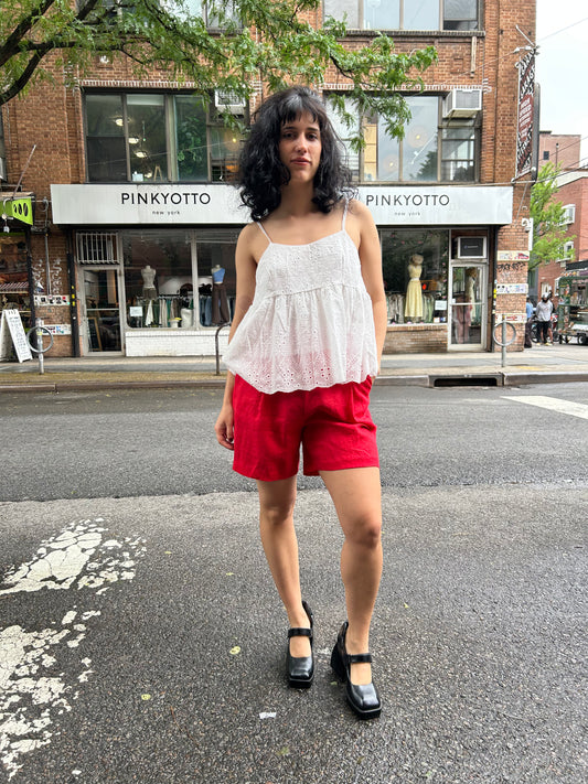 linen bermuda shorts