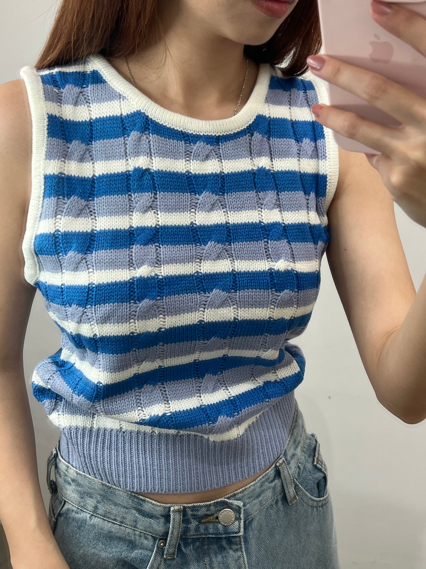 stripe knit top
