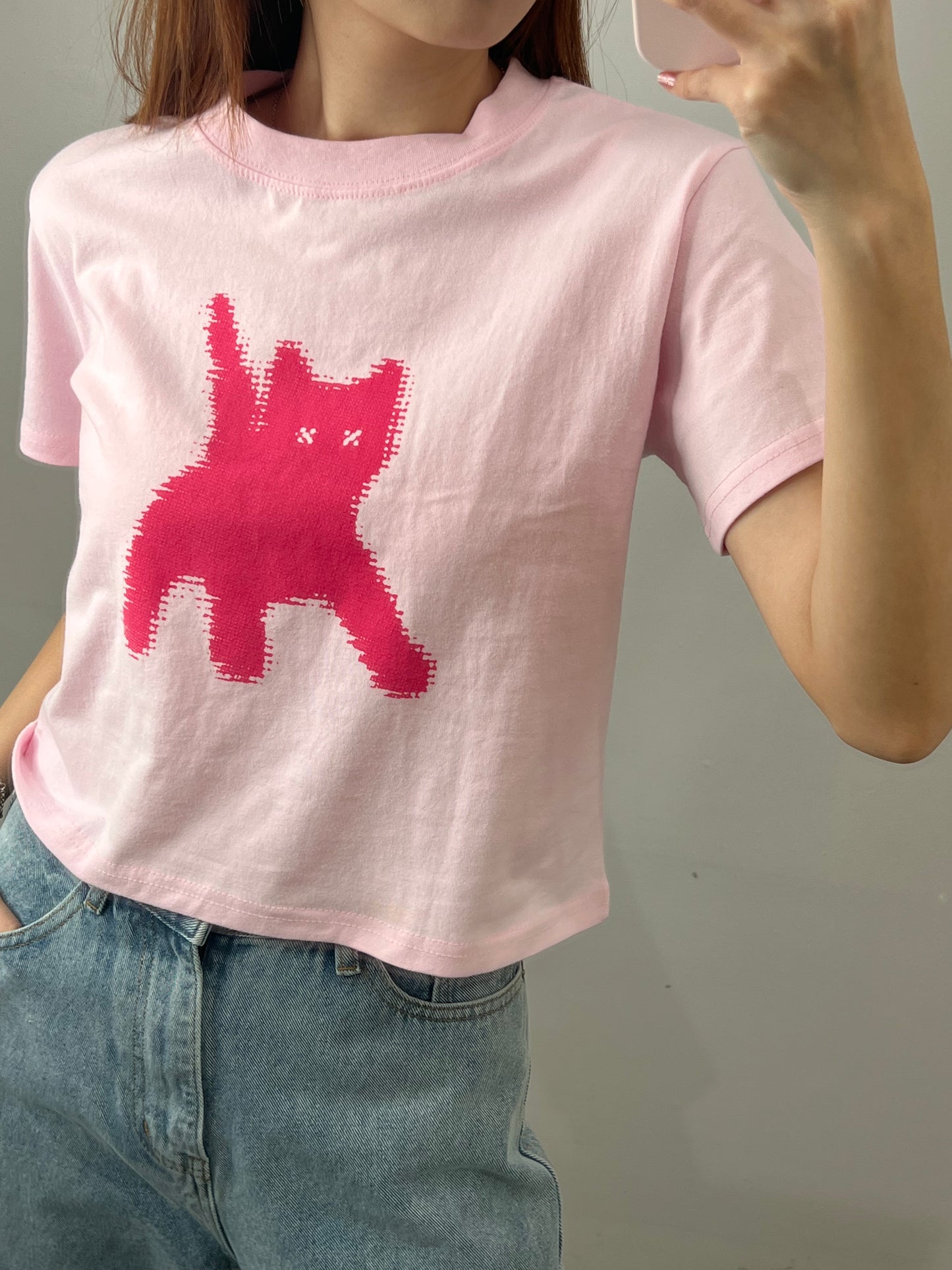 cat print tshirt