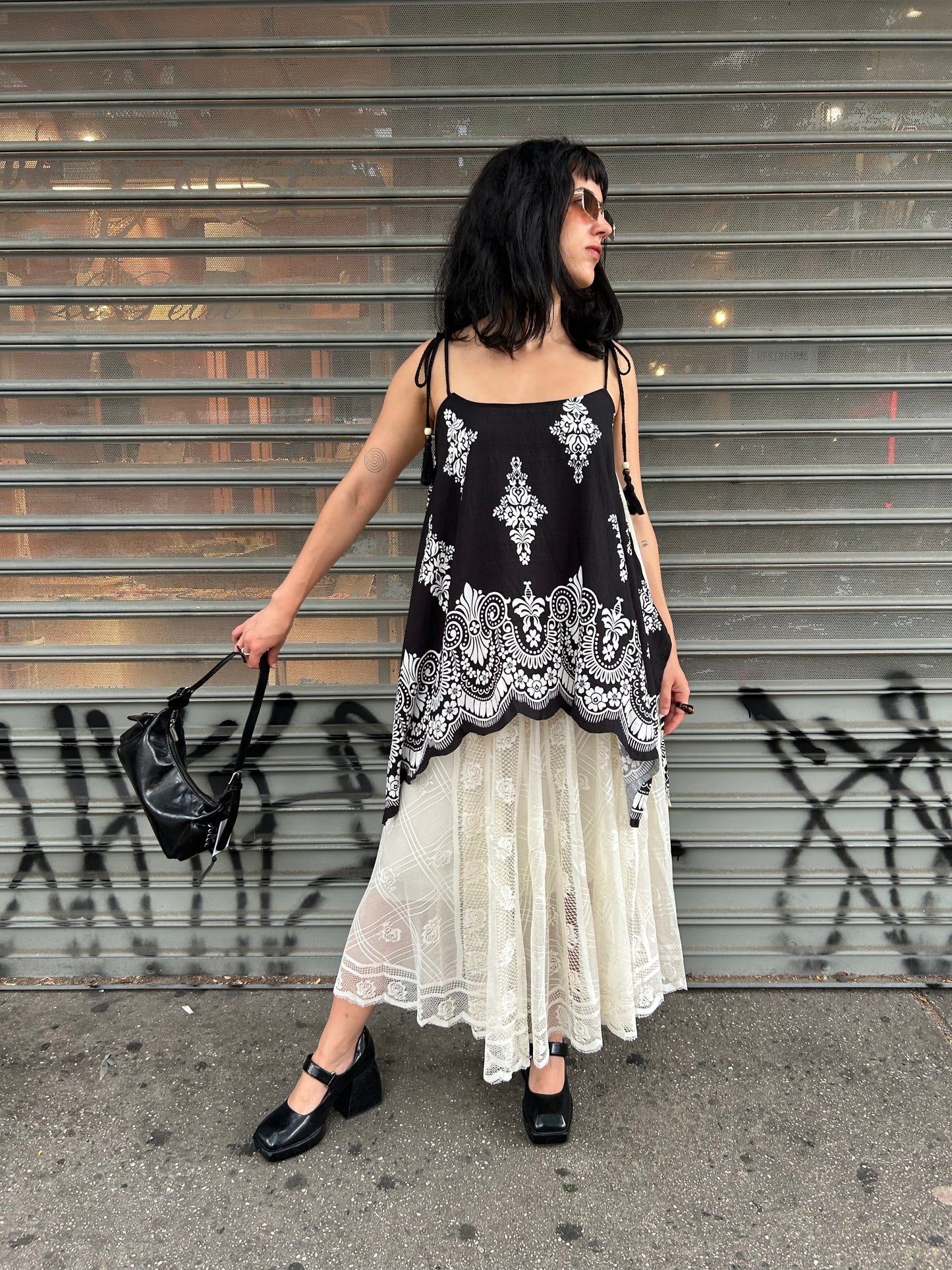 paisley print tank blouse