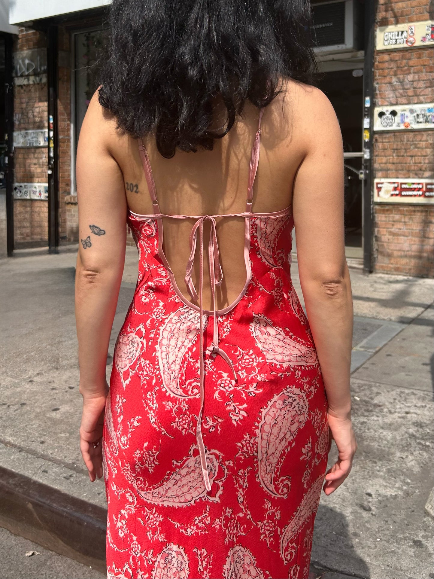 paisley maxi dress
