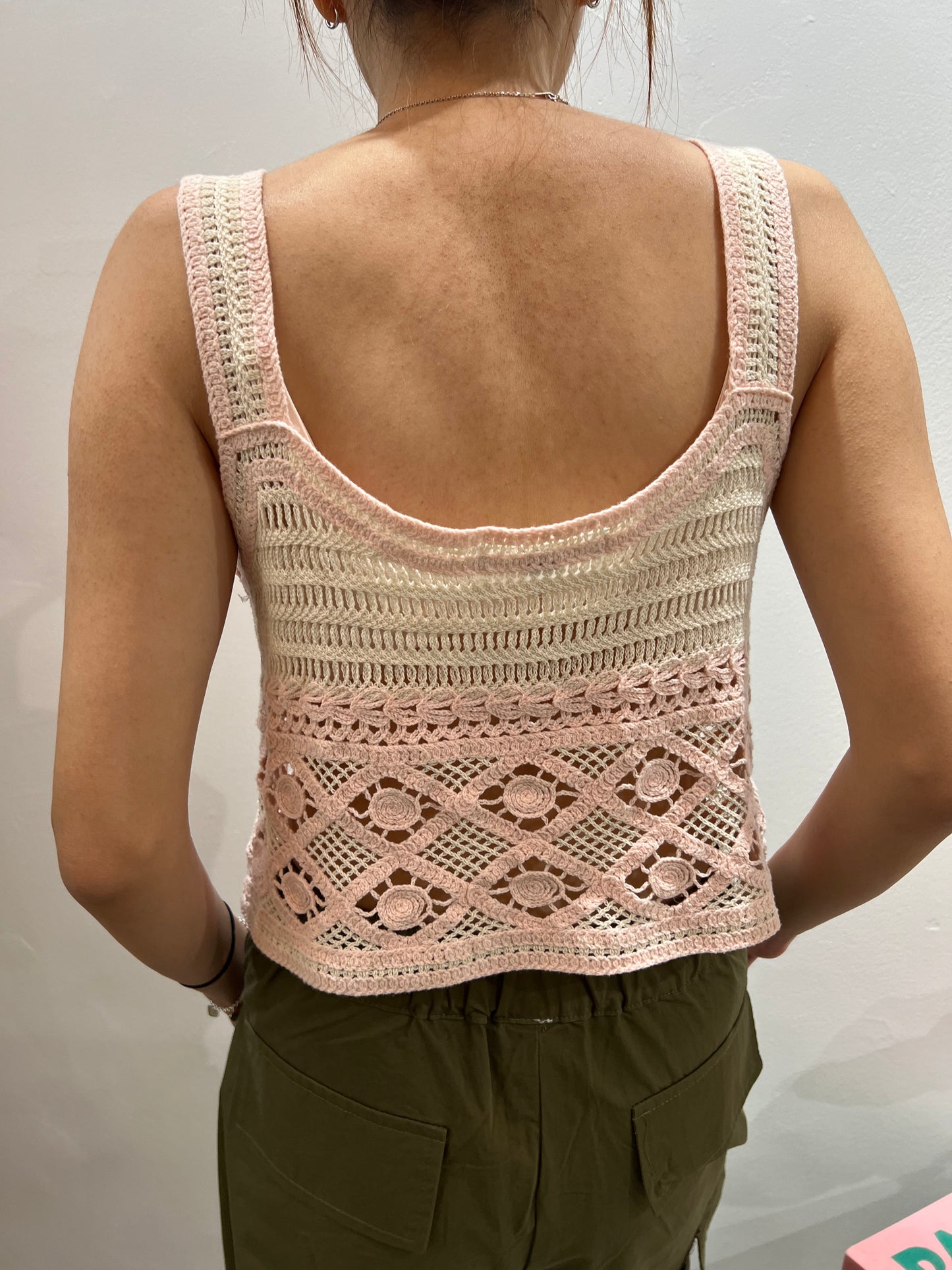 floral crochet top