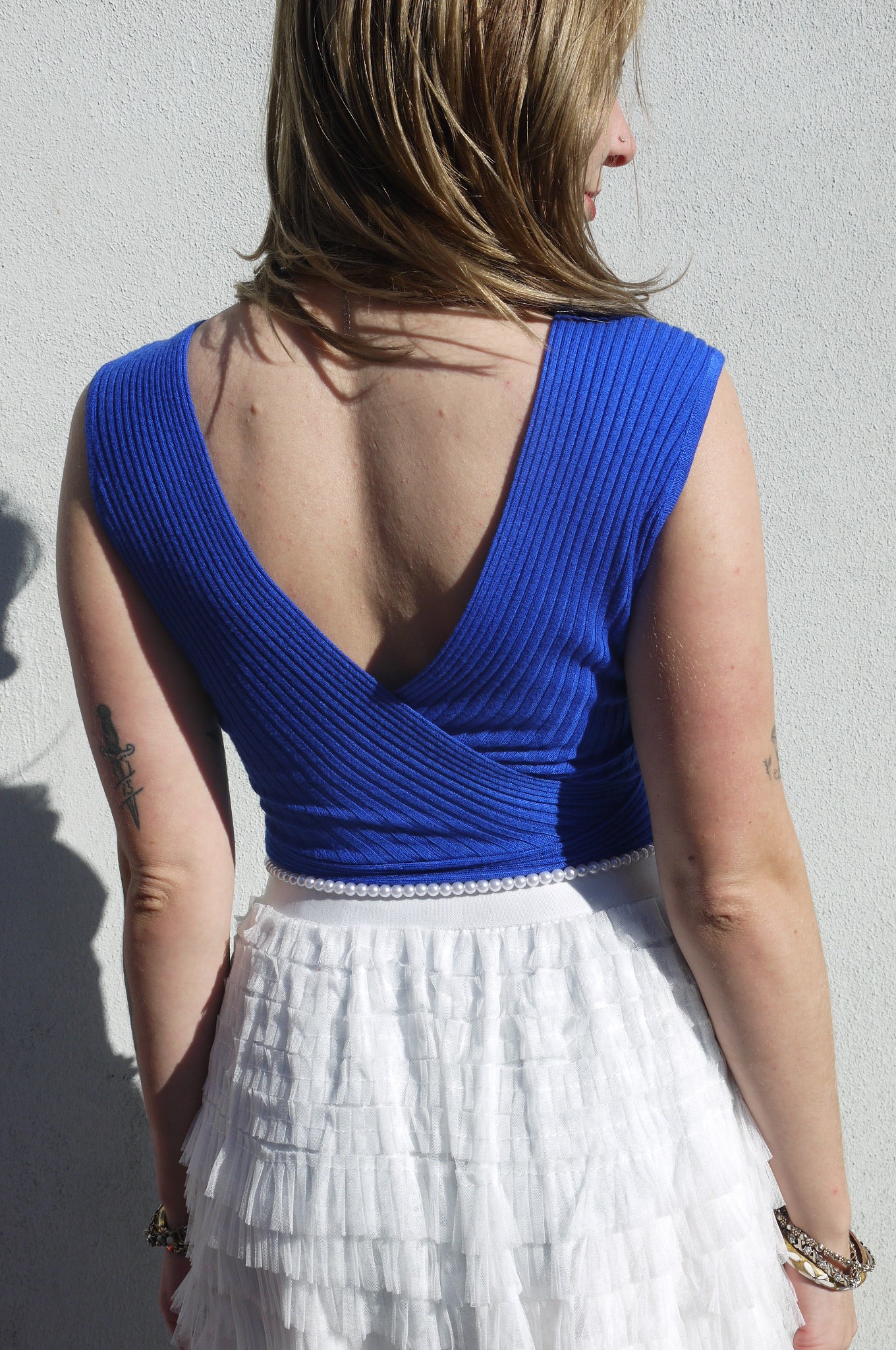 rib knit vneck tank