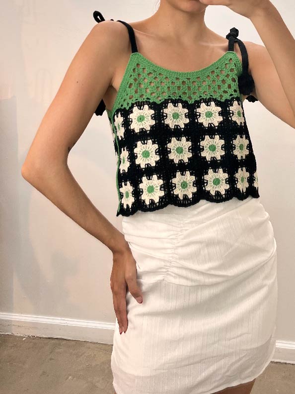 crochet knit top