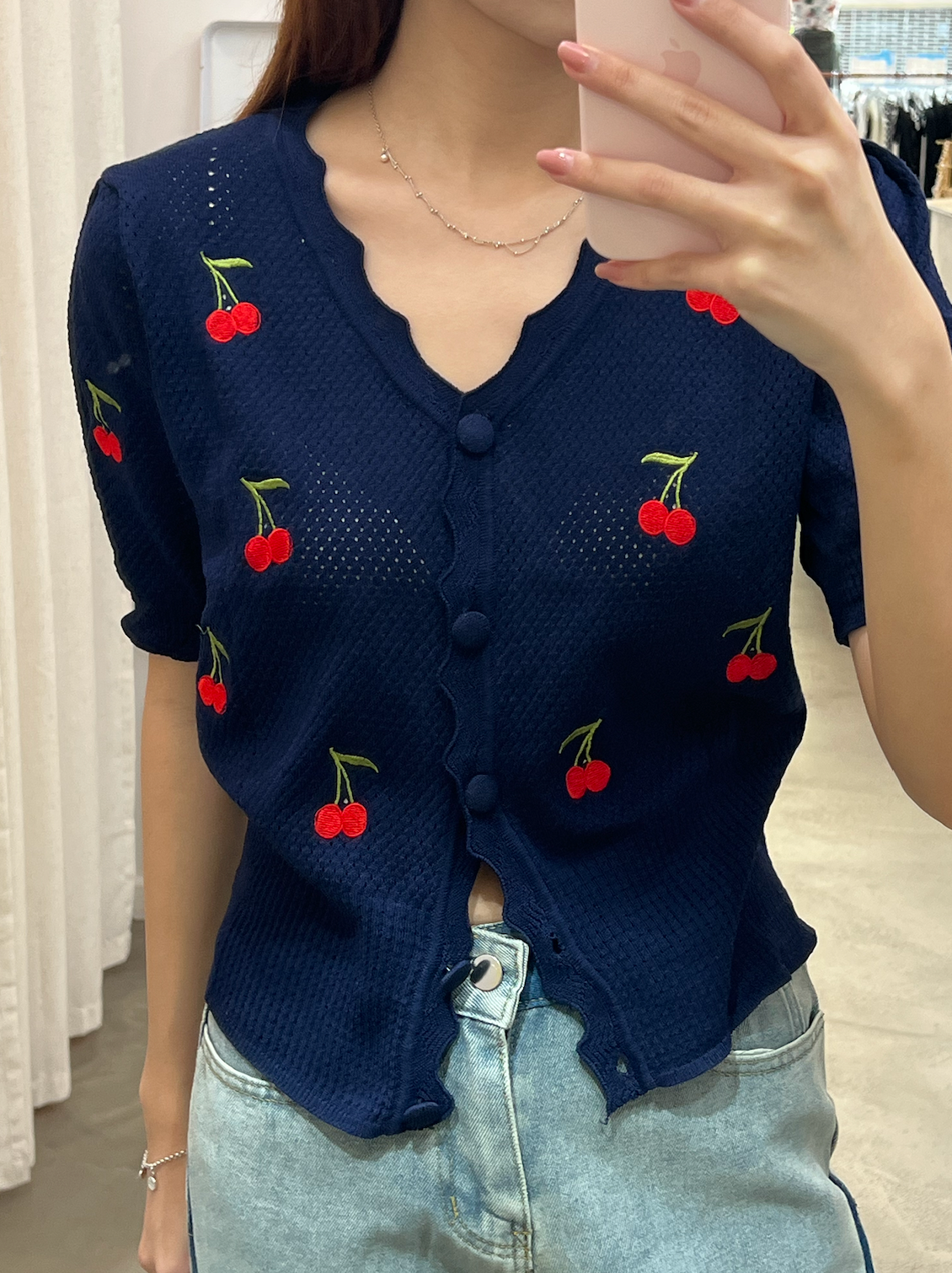 cherry cardigan