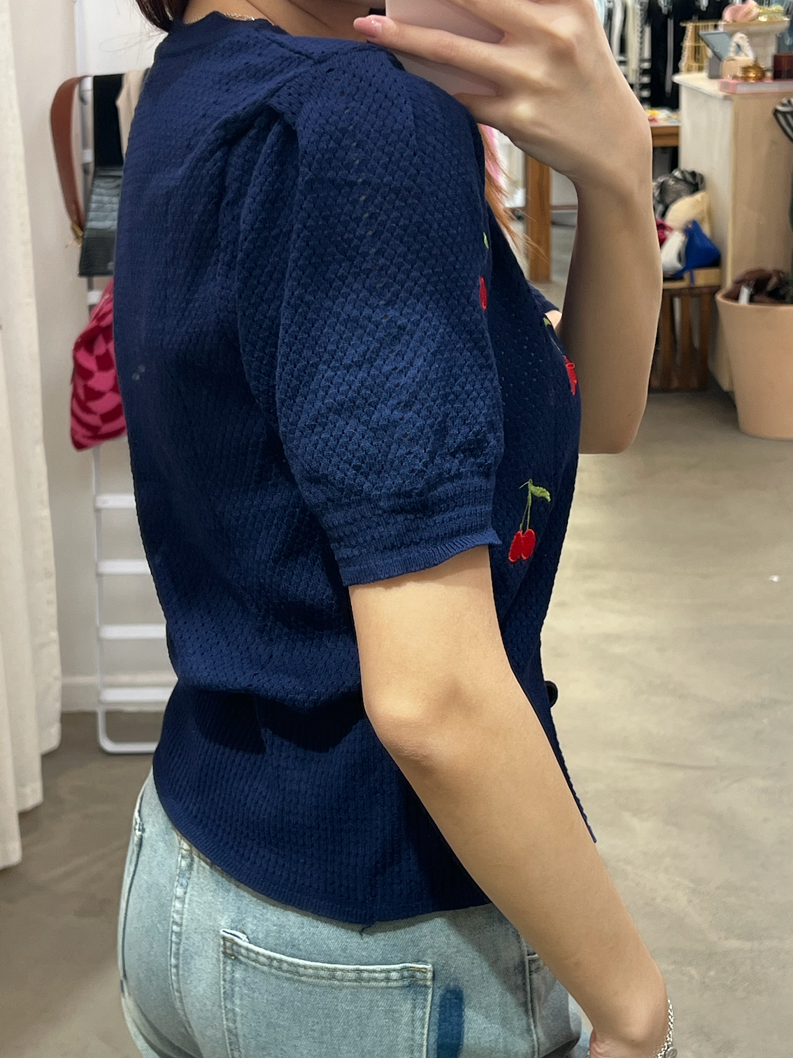 cherry cardigan