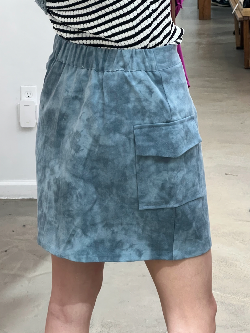 cargo pocket mini skirt