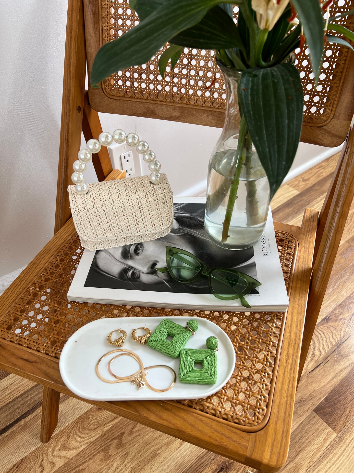 pearl handle mini bag