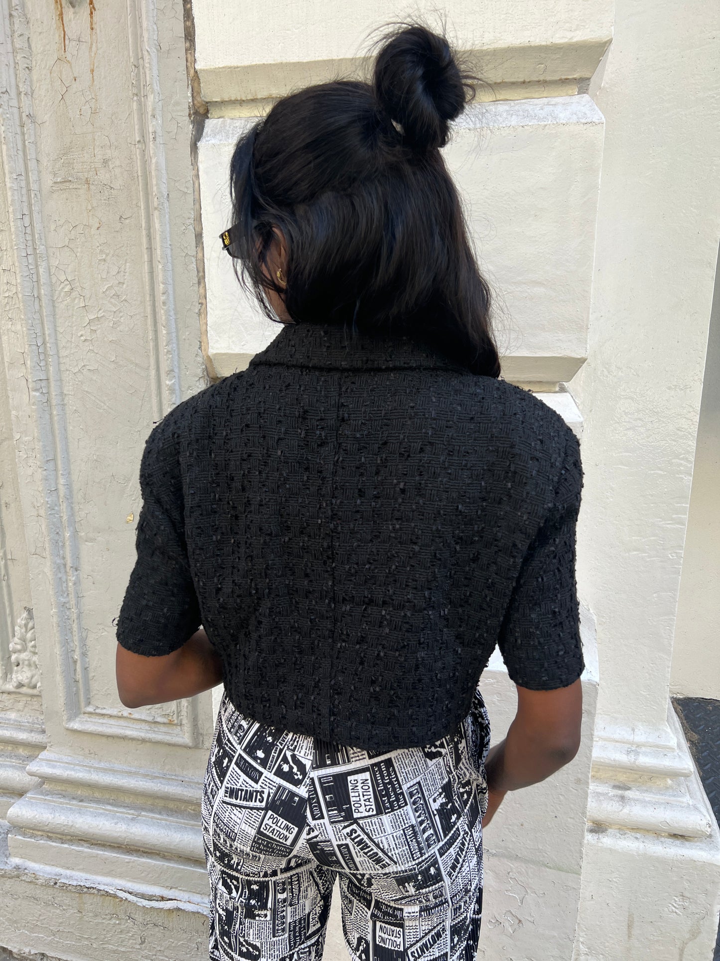 short slv tweed jacket
