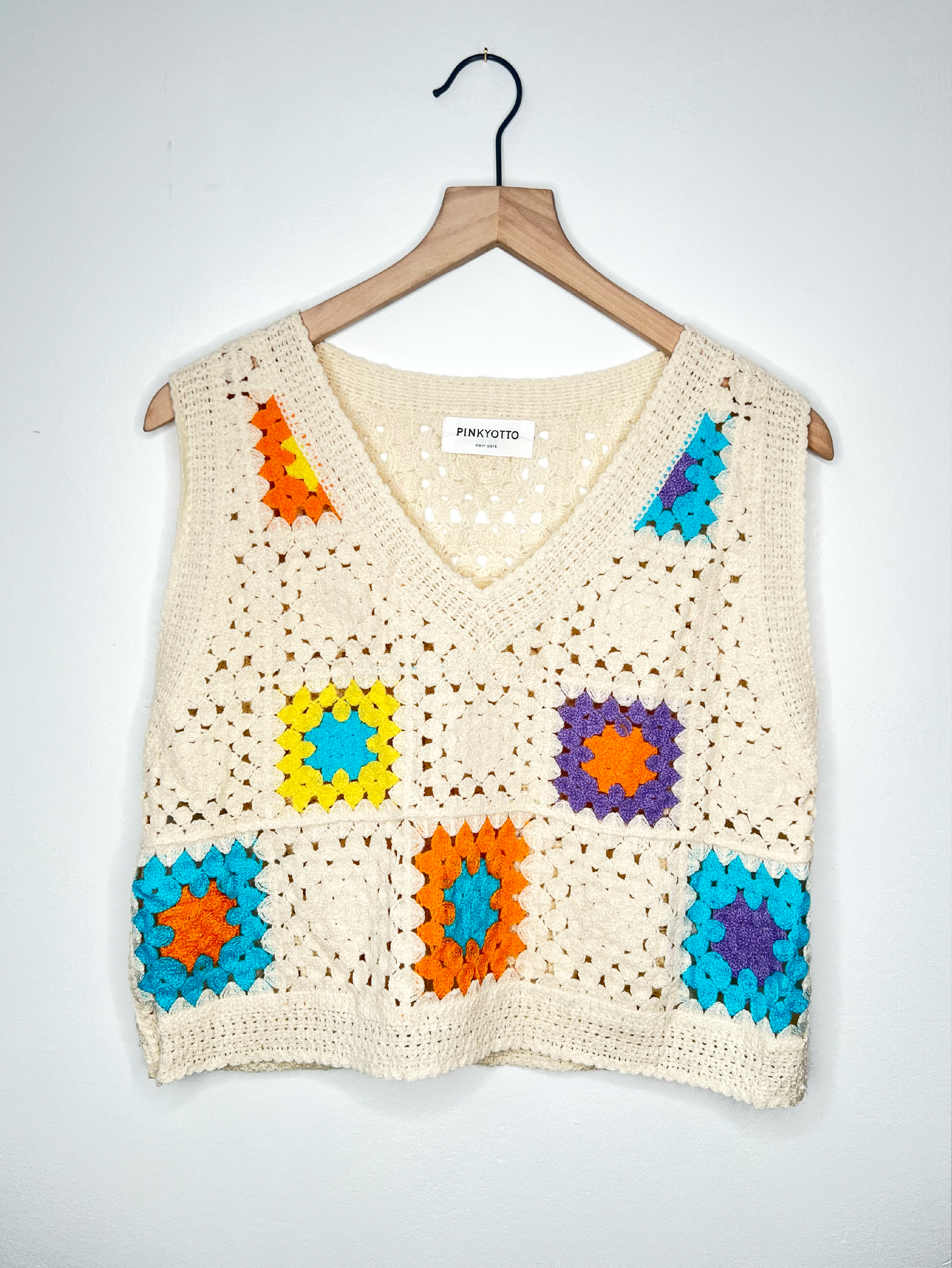 Vneck Crochet Crop Top