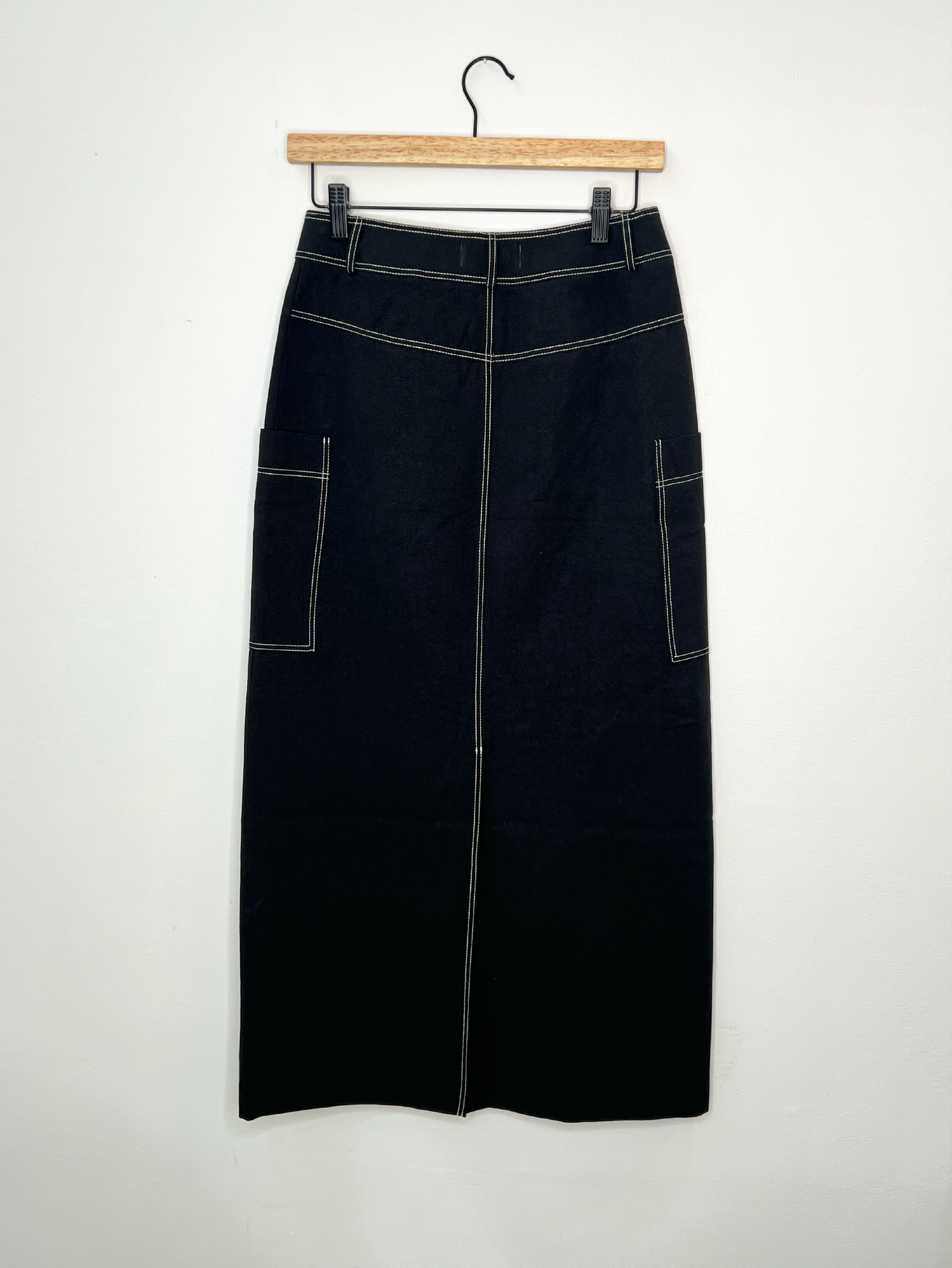 2 Pockets Long Skirt