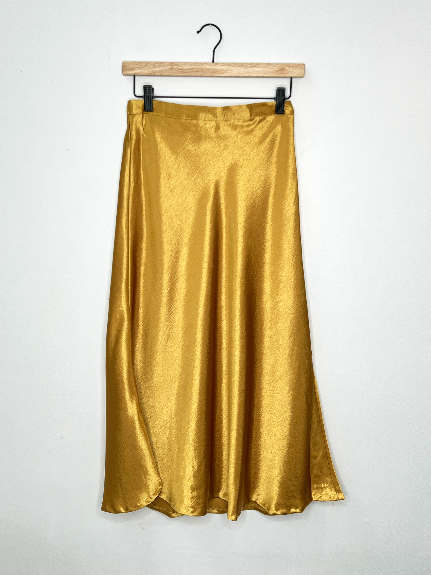 Satin Midi Skirt
