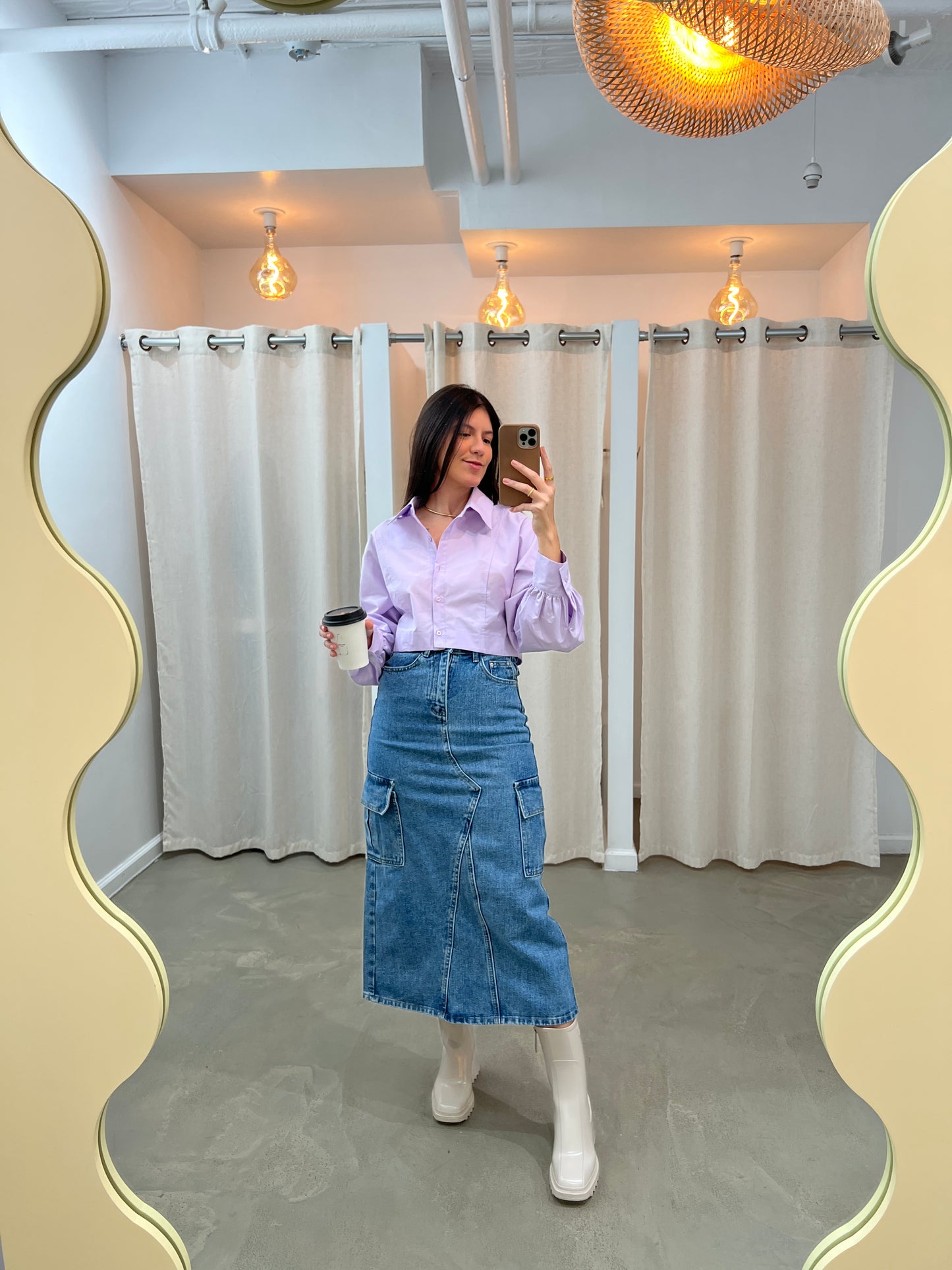 Crop Collared Blouse