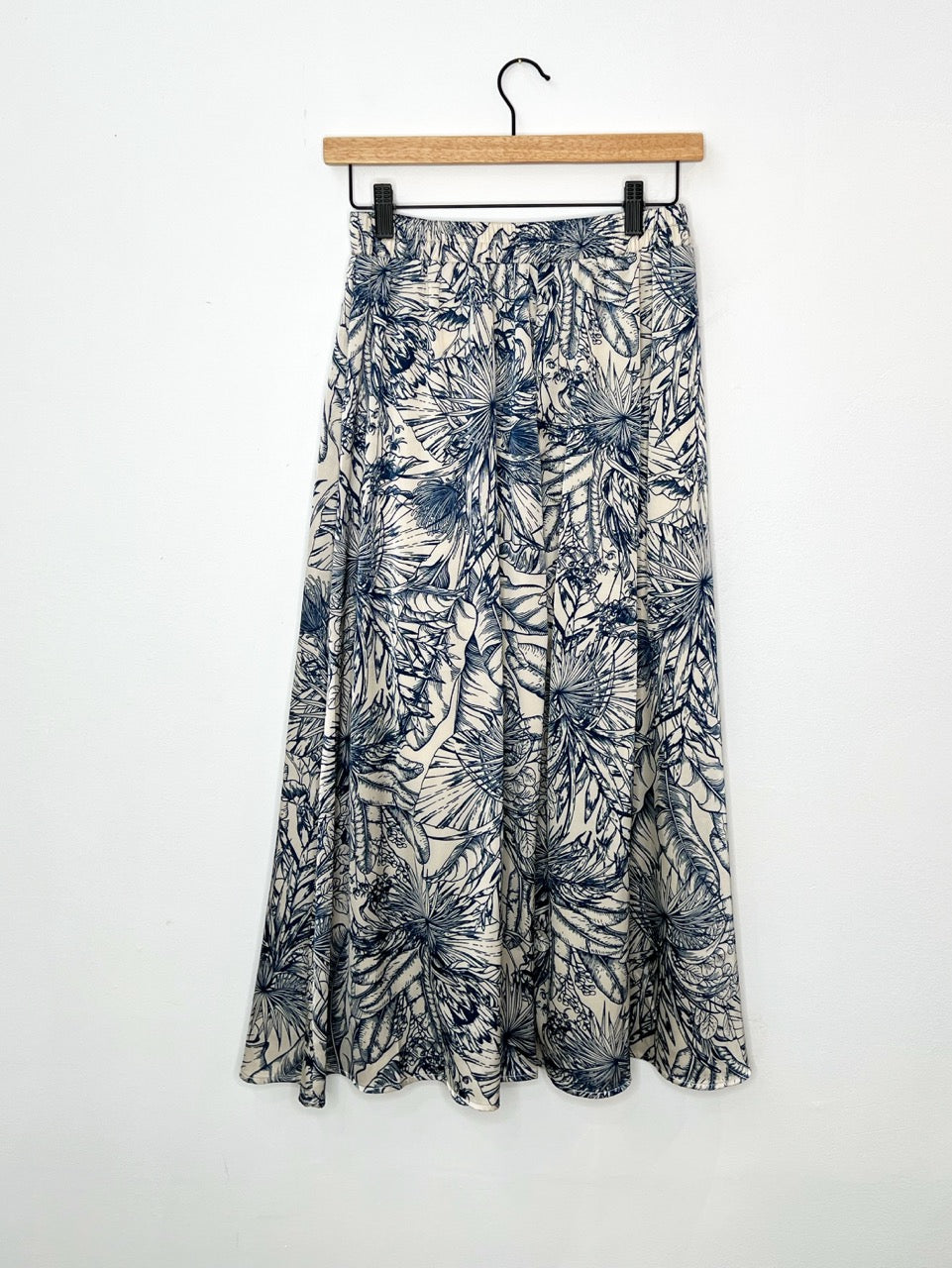 printed midi skirt
