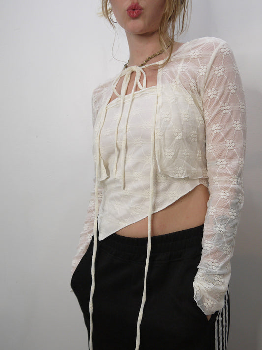 textured knit bolero w tank set