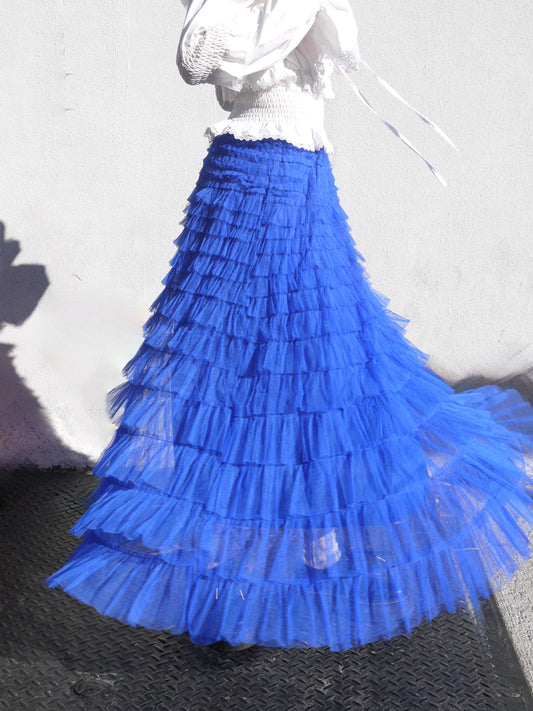 multi tiered tulle skirt