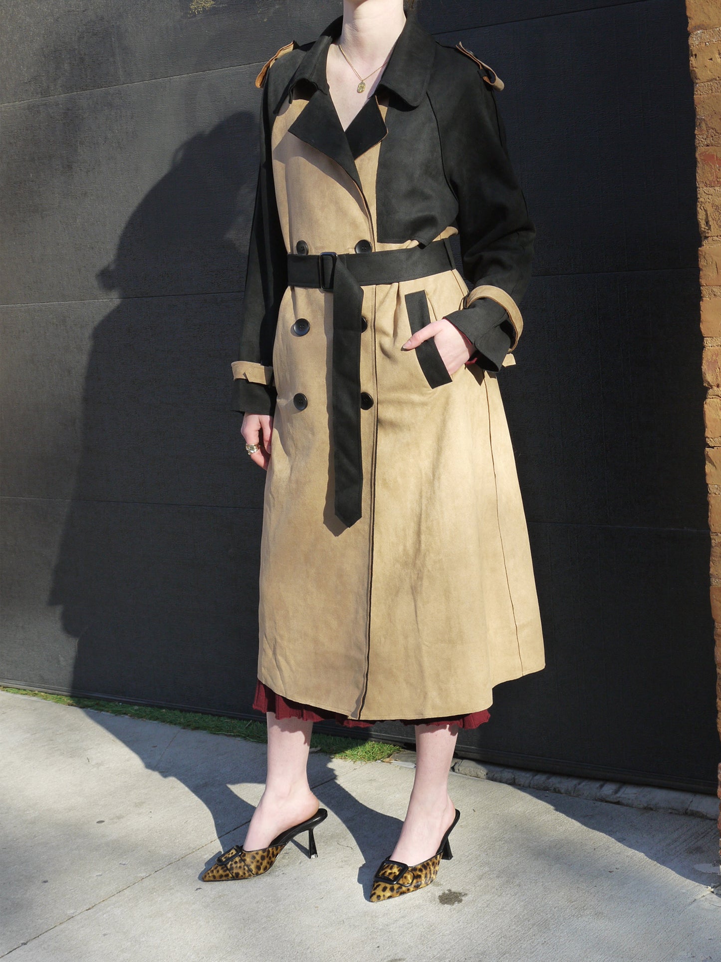 2 tone long coat