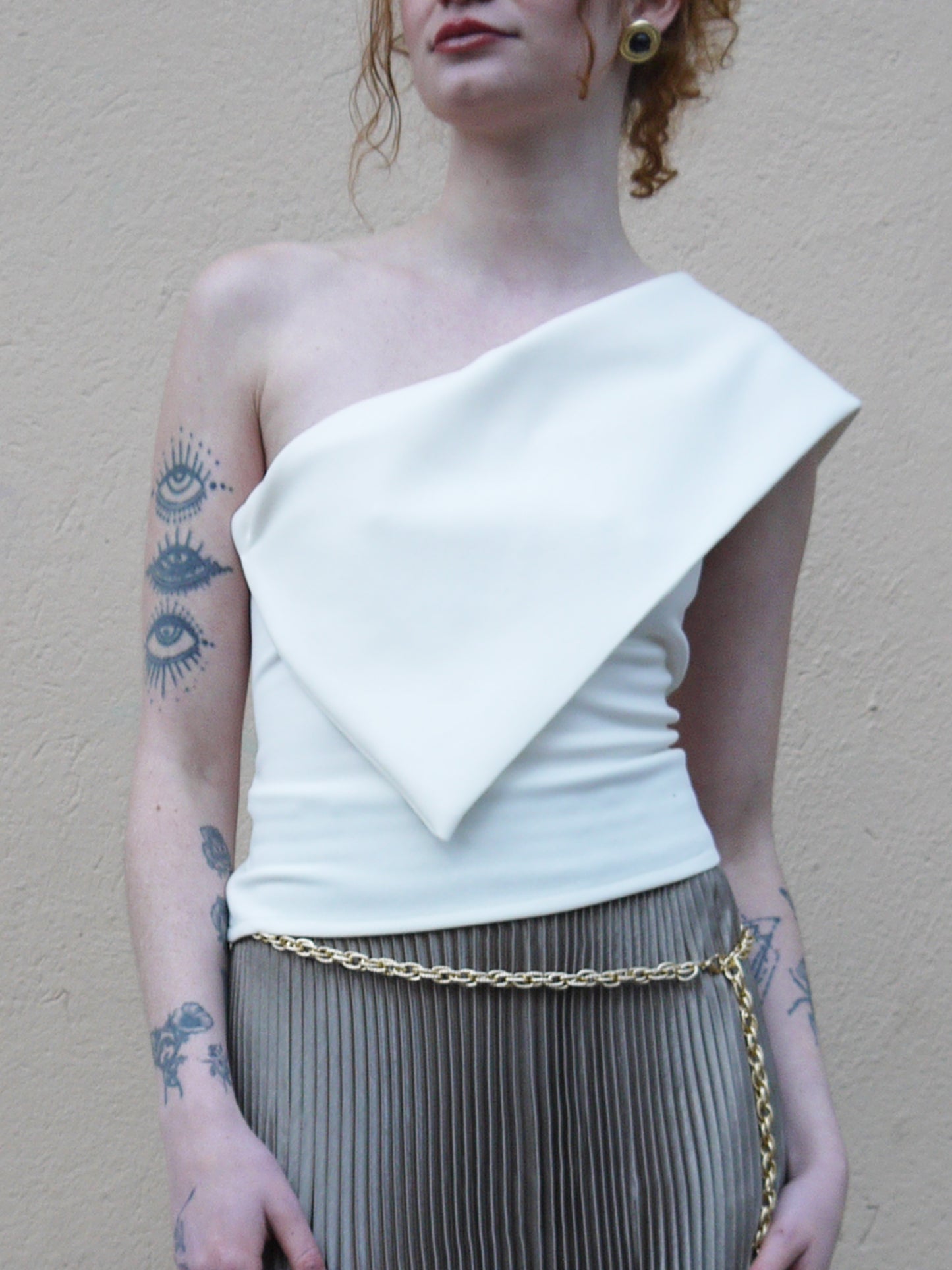 1 shoulder asymm top