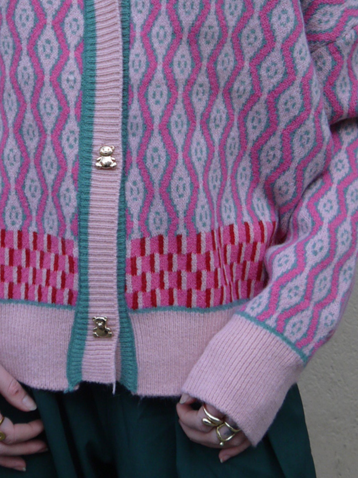 zigzag cardigan