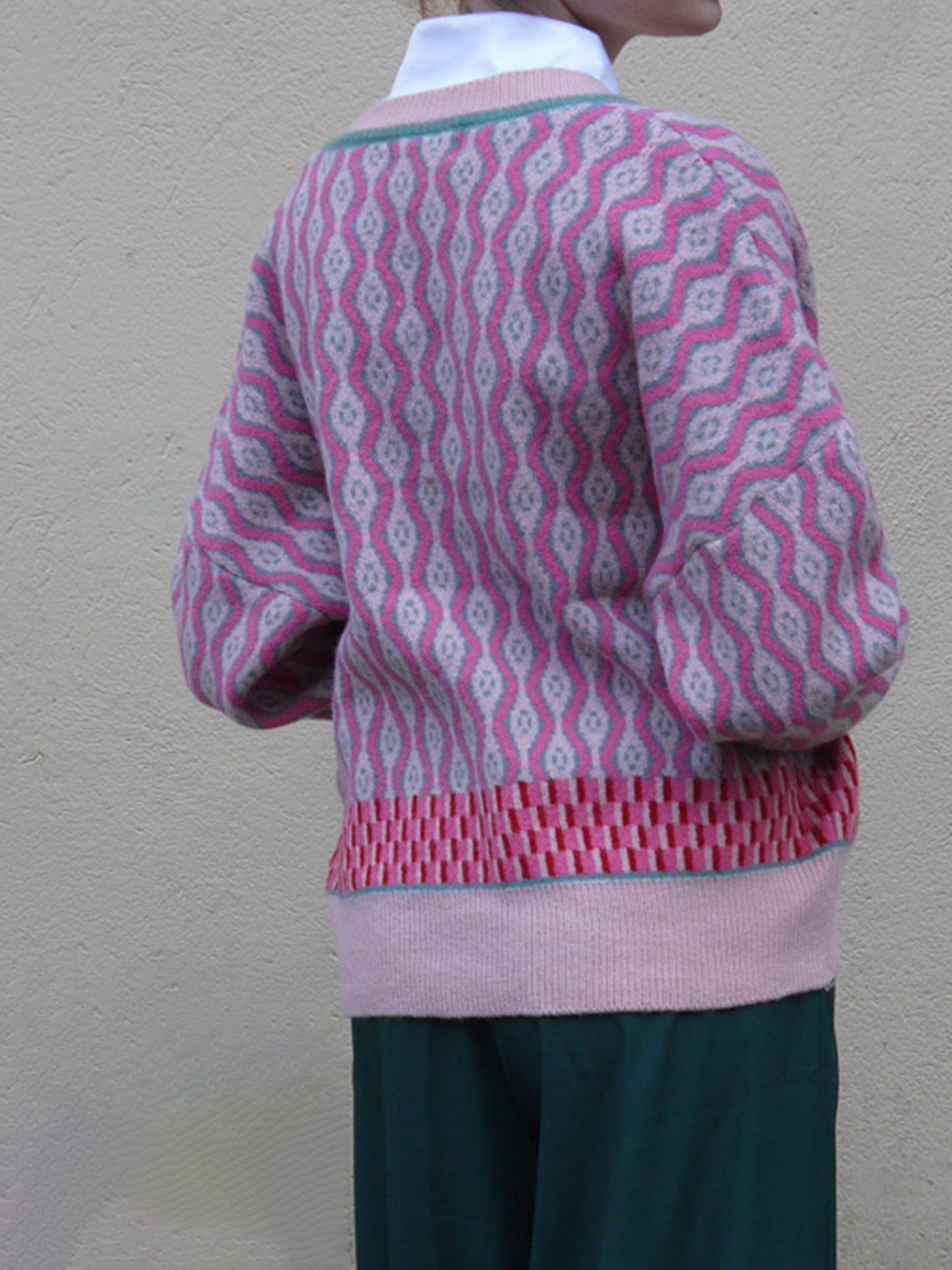 zigzag cardigan