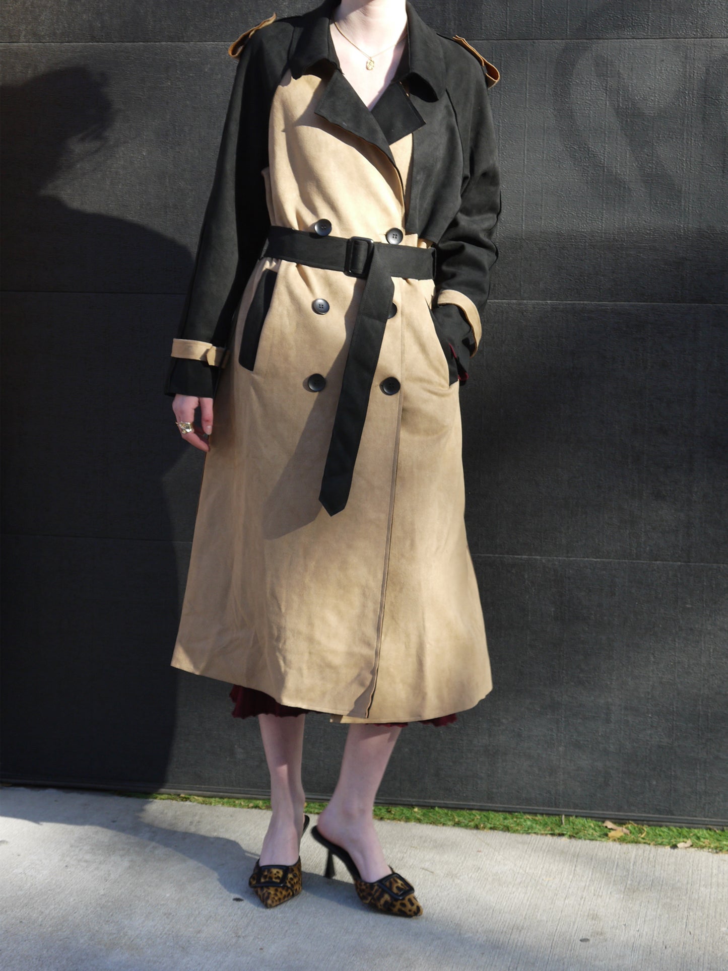 2 tone long coat