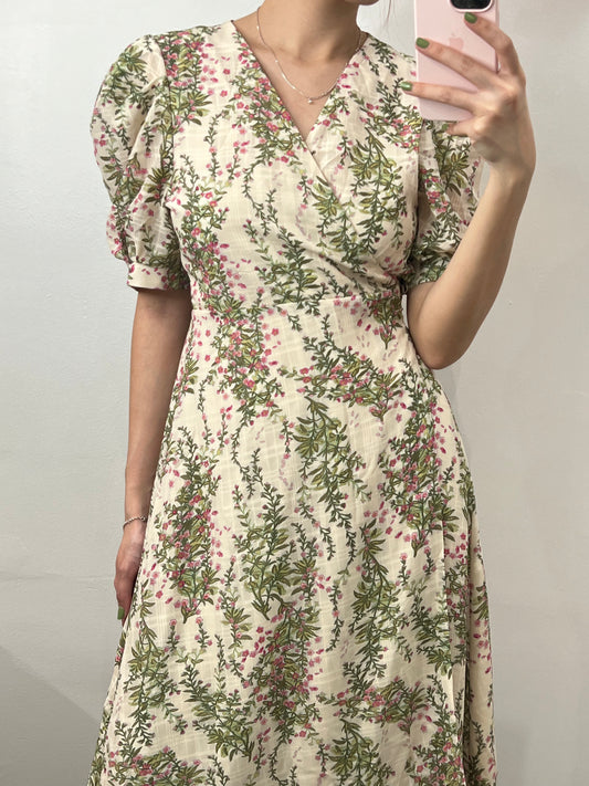 short sleeve printed dress