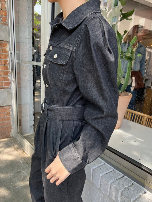 denim jumpsuit