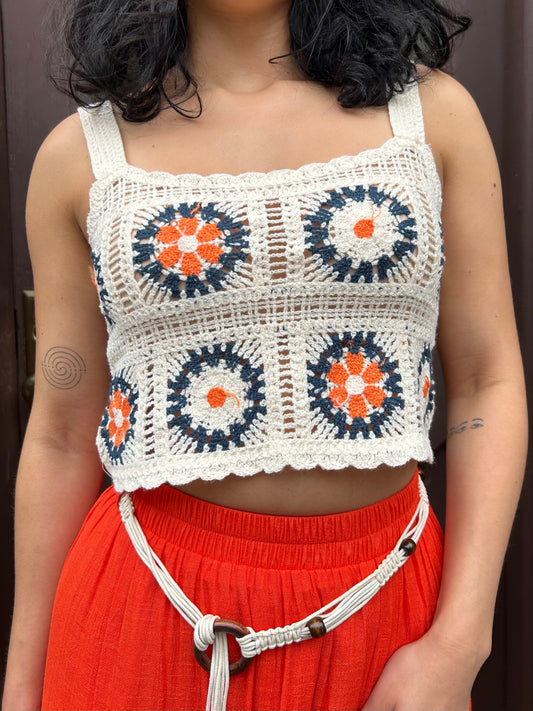 crochet crop tank
