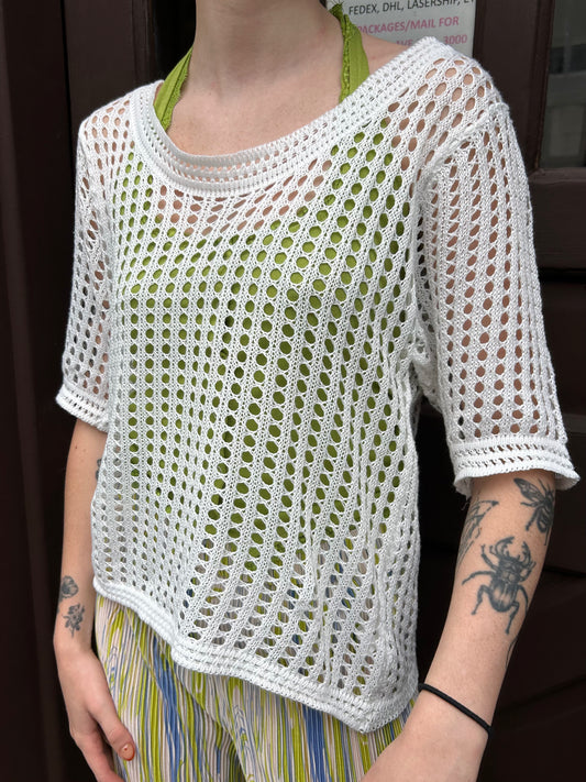 s/s openknit top