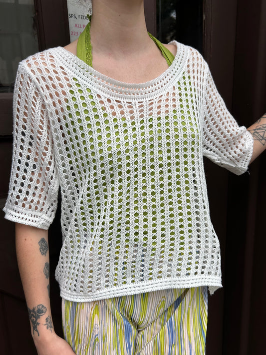 s/s openknit top
