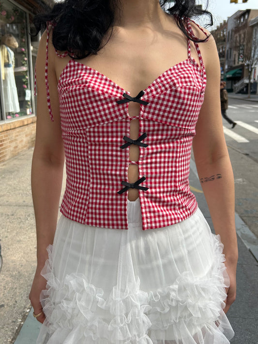 gingham top
